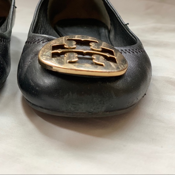 Black Tory Burch Minnie leather flats - Picture 6 of 8